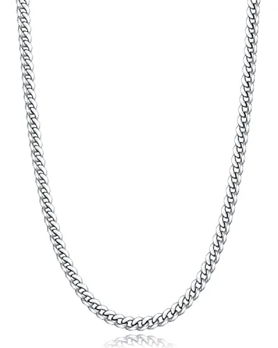 4mm Steel Cuban Link Chain 18 in