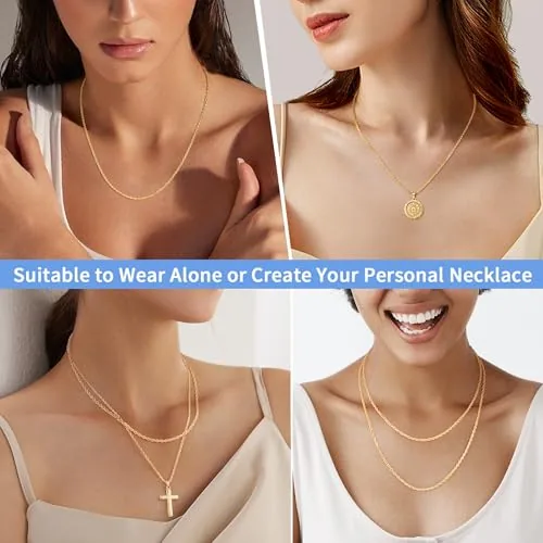 2mm 14K Gold over Sterling Silver Rope Chain 18 in, Style JP-CCZHZ, view 4