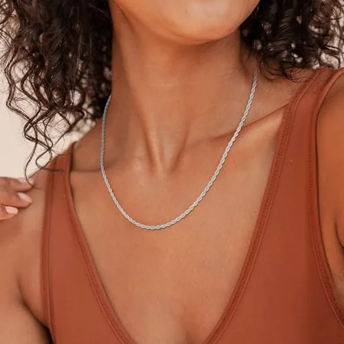 2.5mm Rope Chain 22 in, view 4