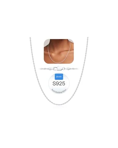 Dainty 1.5mm Sterling Silver Rope Chain 20 in