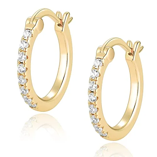 20mm 14K Gold over Sterling Silver Huggie Earrings, Style JP-K6SHX