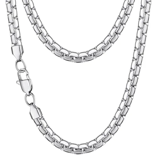 5mm Steel Chain Necklace 18 in