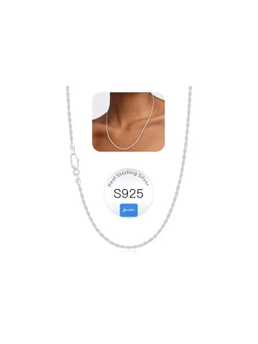 1.5mm Sterling Silver Rope Chain 18 in, Style JP-N1ZPC