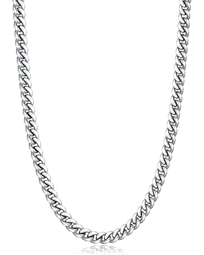 6mm Steel Cuban Link Chain 18 in