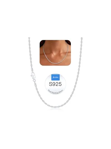 1.5mm Sterling Silver Rope Chain 26 in