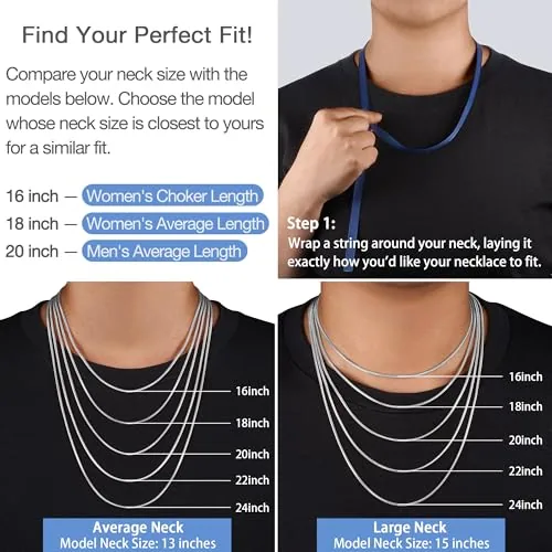 2mm Sterling Silver Chain Necklace 16 in, view 2
