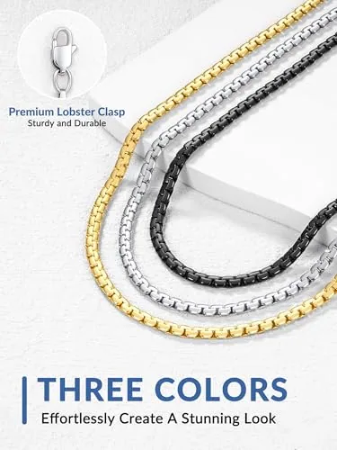 3mm Flat Link Chain 22 in, view 2