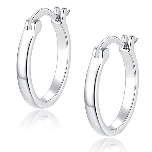 20mm Sterling Silver Hoop Earrings