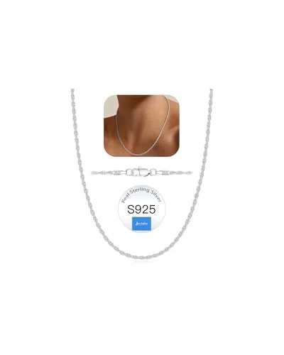 2.5mm Sterling Silver Rope Chain 3 in