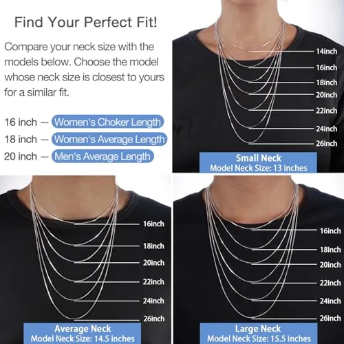 1.3mm Sterling Silver Chain Necklace 18 in, view 2