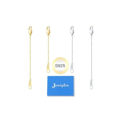 14K Gold over Sterling Silver Cable Chain 2 in