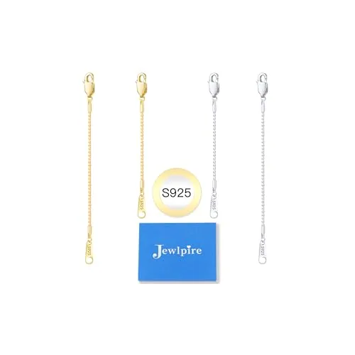 14K Gold over Sterling Silver Box Chain 2 in