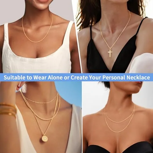 2mm 18K Gold over Sterling Silver Rope Chain 18 in, view 4