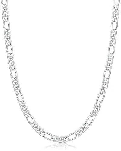 5.5mm Steel Figaro Chain 16 in
