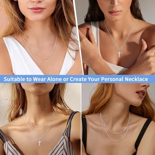 0.8mm Sterling Silver Box Chain 16 in, view 4
