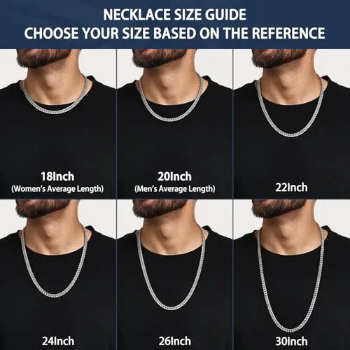 10mm Steel Cuban Link Chain 22 in, view 4