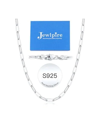 5mm Sterling Silver Paperclip Chain 20 in