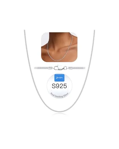 1.5mm Sterling Silver Chain Necklace 18 in