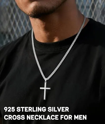 5mm Sterling Silver Cuban Link Chain 22 in, view 4