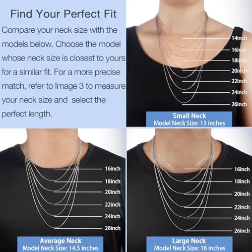 0.8mm Sterling Silver Box Chain 18 in, view 3