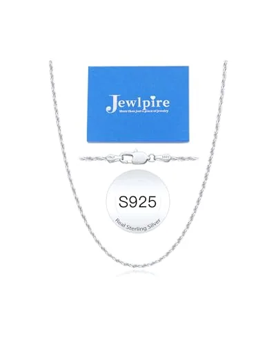 2mm Sterling Silver Rope Chain 26 in, Style JP-DSQCG