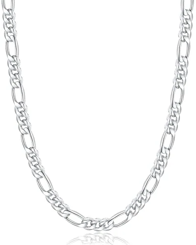 7mm Steel Figaro Chain 20 in